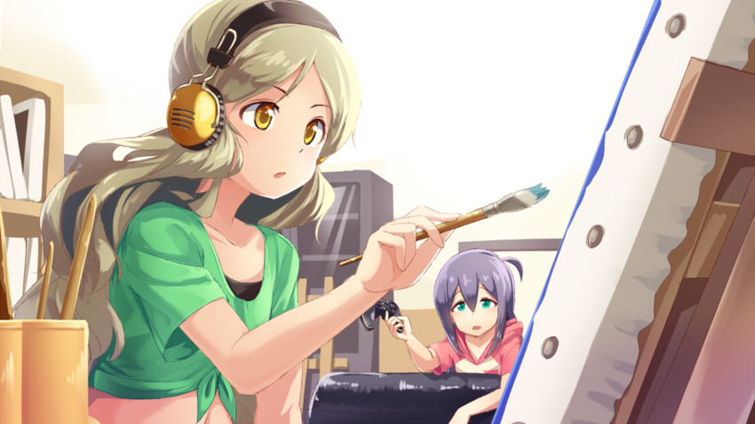 mochizuki anna and handa roco (idolmaster and 1 more) drawn by yoshika_(music480069)