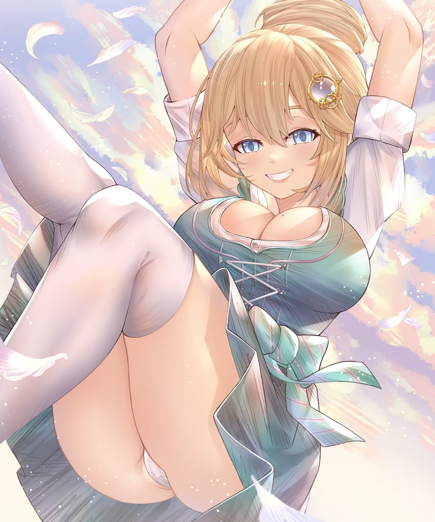 takanashi kiara and watson amelia (hololive and 1 more) drawn by honkivampy
