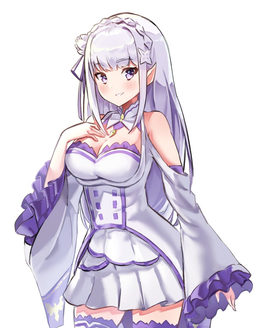emilia (re:zero kara hajimeru isekai seikatsu) drawn by coolisushi