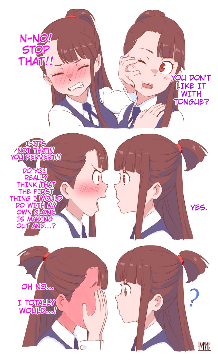 kagari atsuko (little witch academia) drawn by hanamuko_(hana_muko)