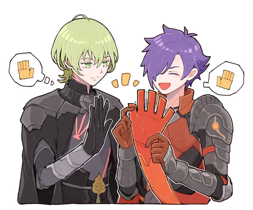 male byleth and male shez (fire emblem and 2 more) drawn by kuhaha