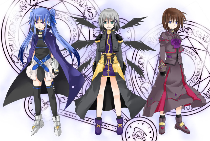 stern the destructor, levi the slasher, and lord dearche (lyrical nanoha and 3 more)