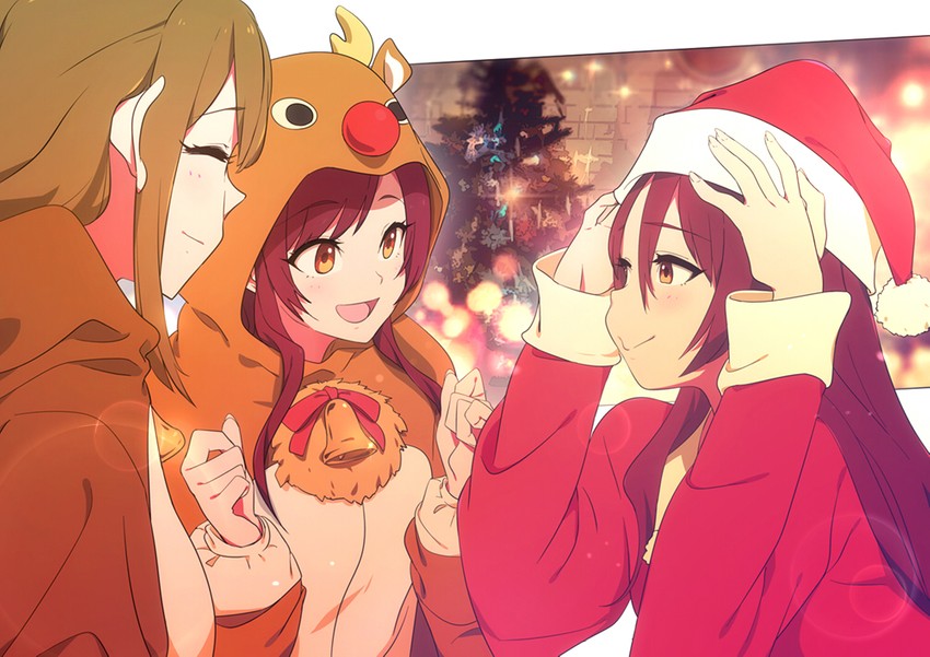 osaki amana, kuwayama chiyuki, and osaki tenka (idolmaster and 1 more) drawn by sohin
