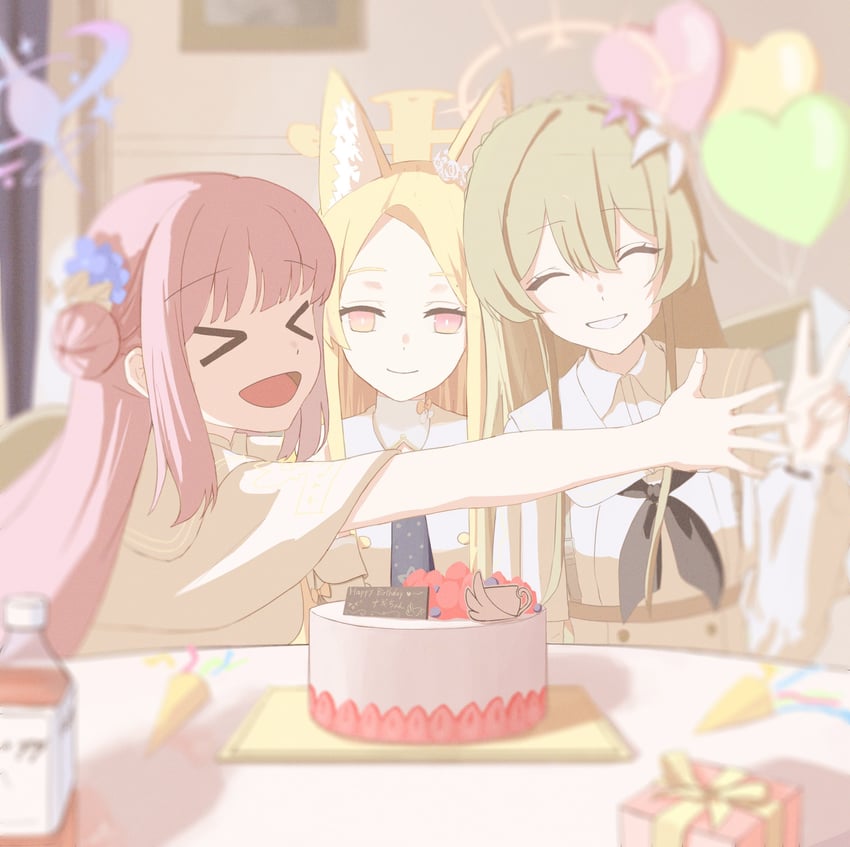 mika, seia, and nagisa (blue archive) drawn by asme_azumi1031