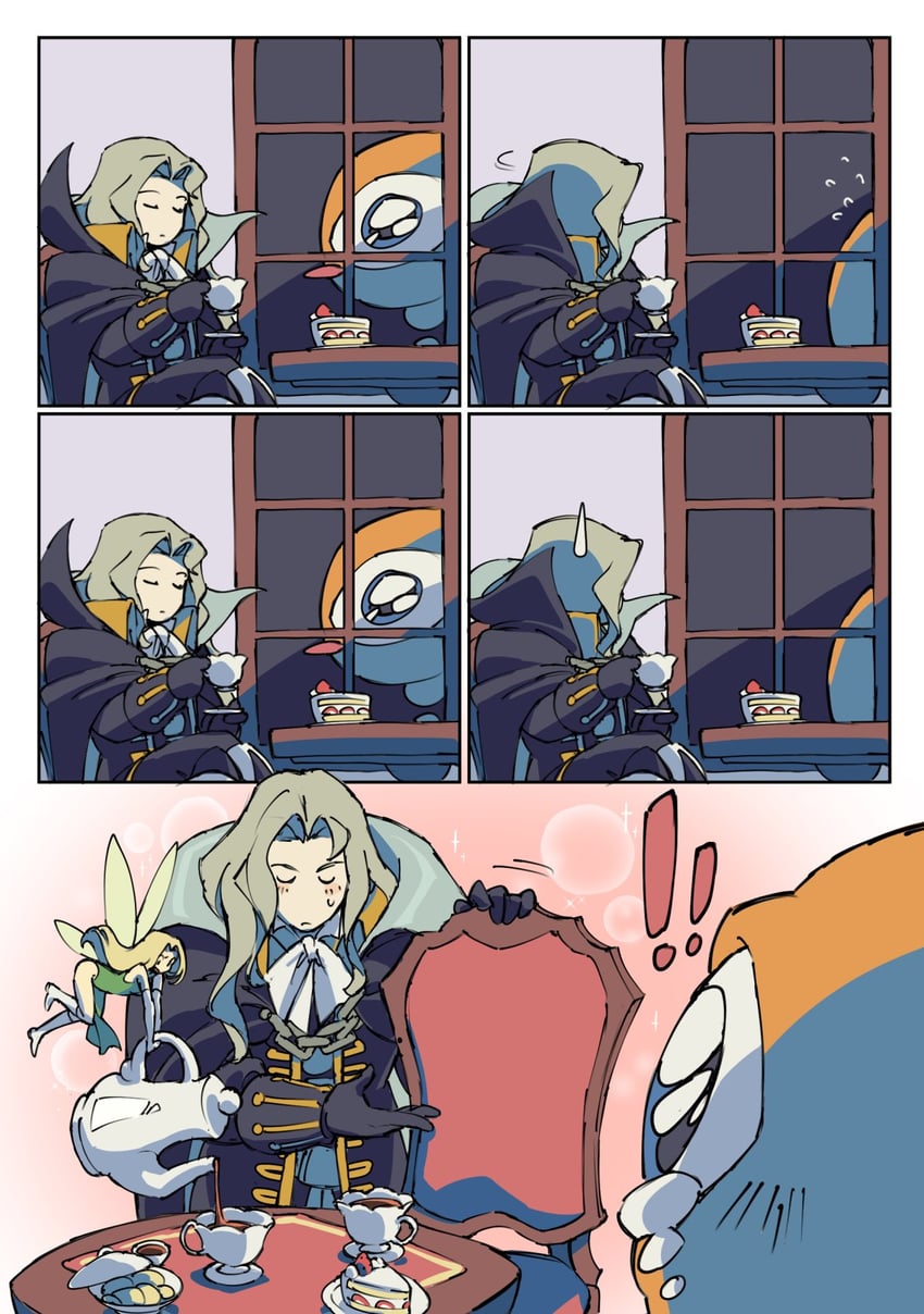 alucard, faerie, and peeping eye (castlevania and 1 more) drawn by jeto_(jetopyon)