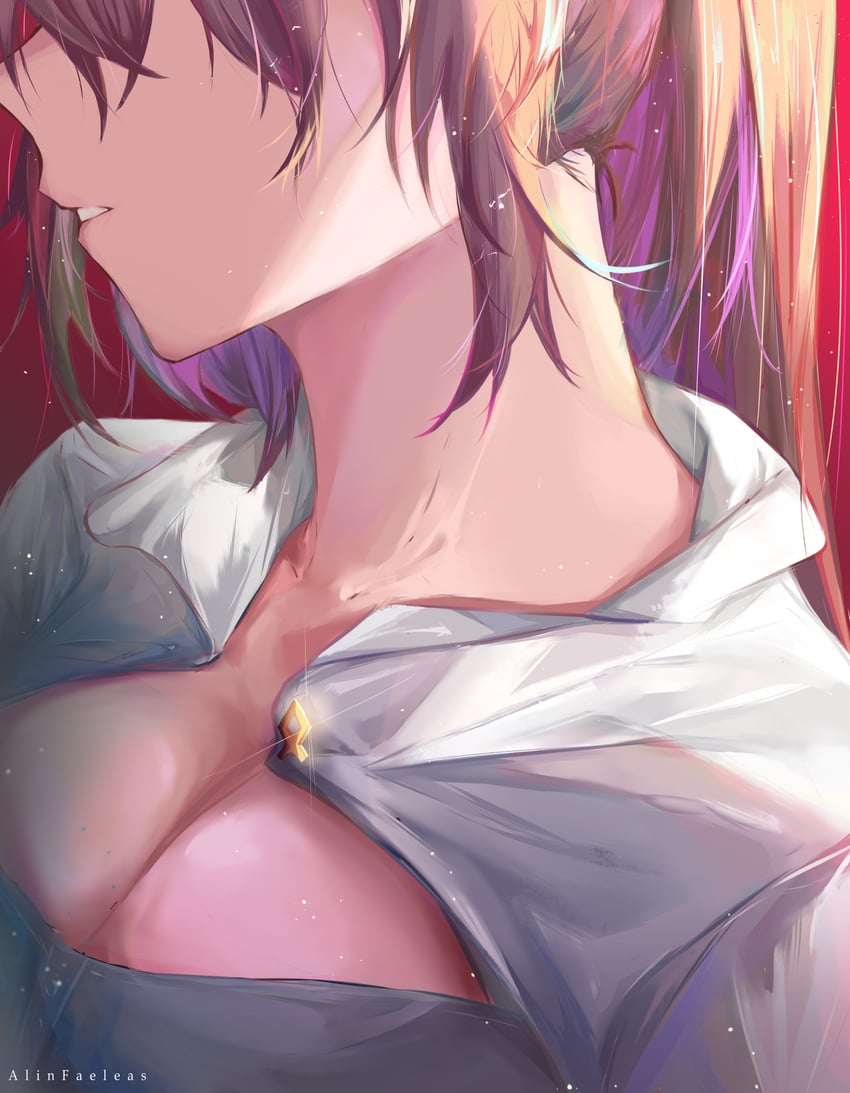 nanashi mumei (hololive and 1 more) drawn by alinfaeleas