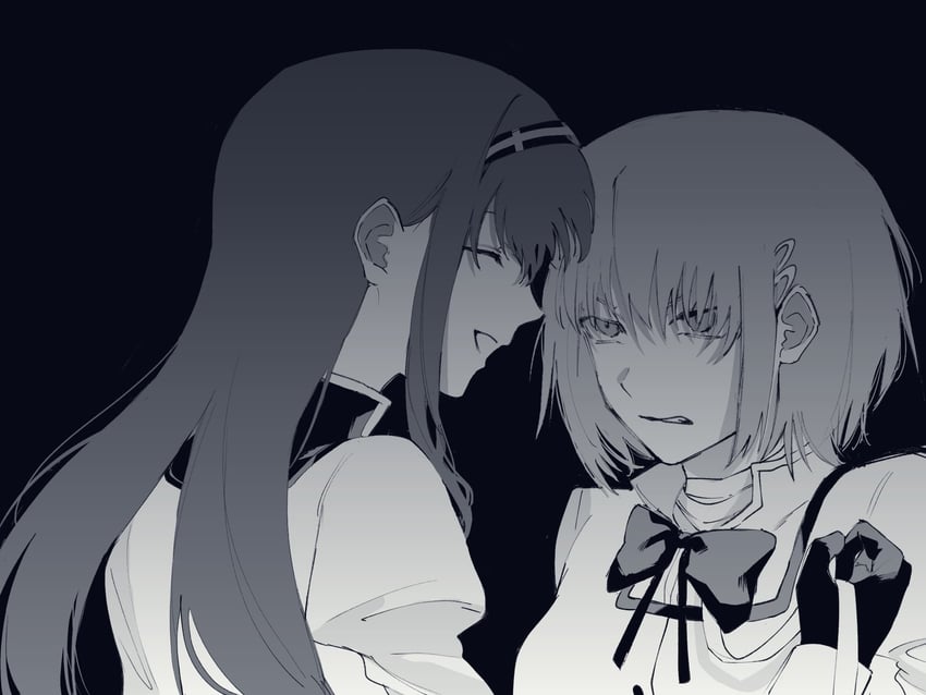 akemi homura and miki sayaka (mahou shoujo madoka magica and 1 more) drawn by 6217_54_5
