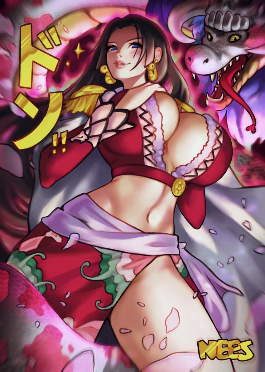 boa hancock and salome (one piece) drawn by neesorin
