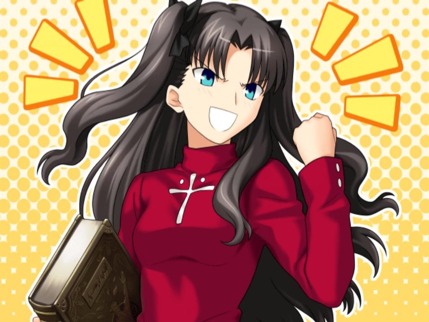 tohsaka rin (fate and 2 more) drawn by higurashi_ryuuji