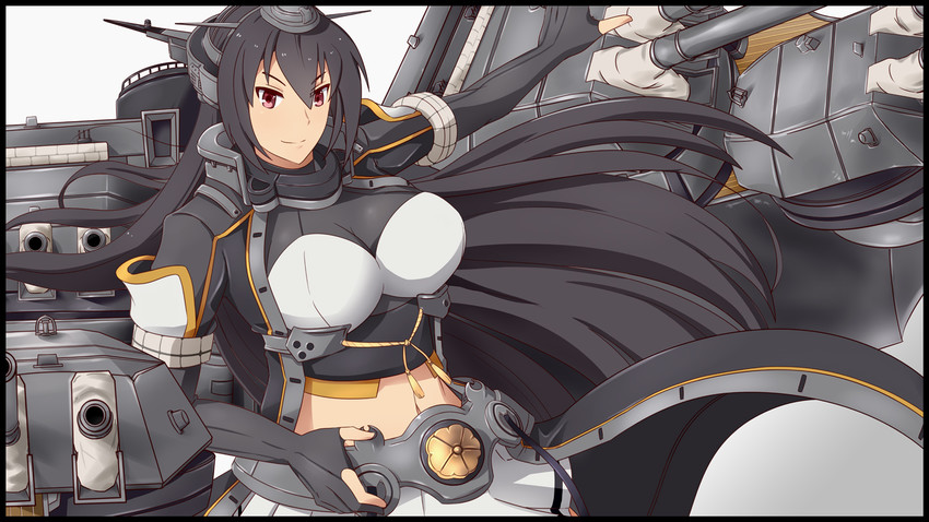 nagato and nagato kai ni (kantai collection) drawn by gudon_(iukhzl)