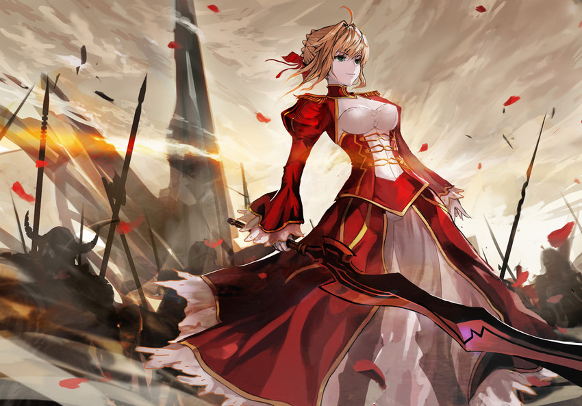 nero claudius (fate and 1 more) drawn by shengkong_(prank)
