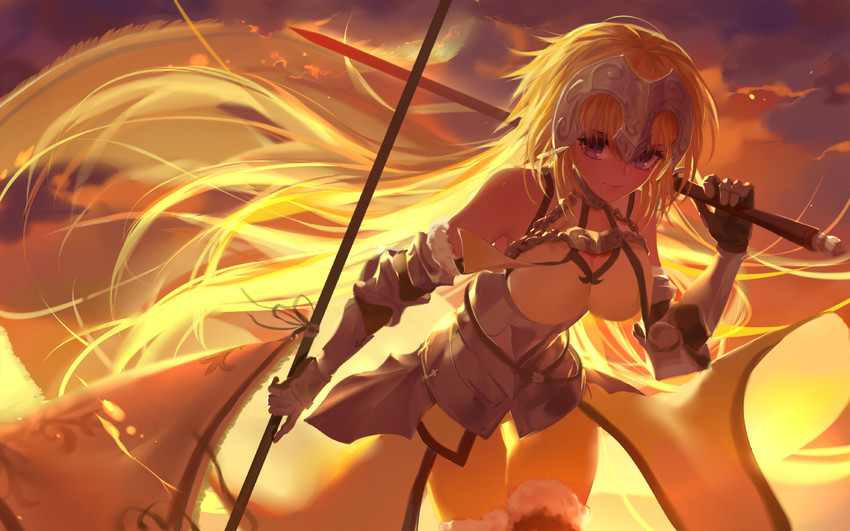 jeanne d'arc (fate and 2 more) drawn by qidai