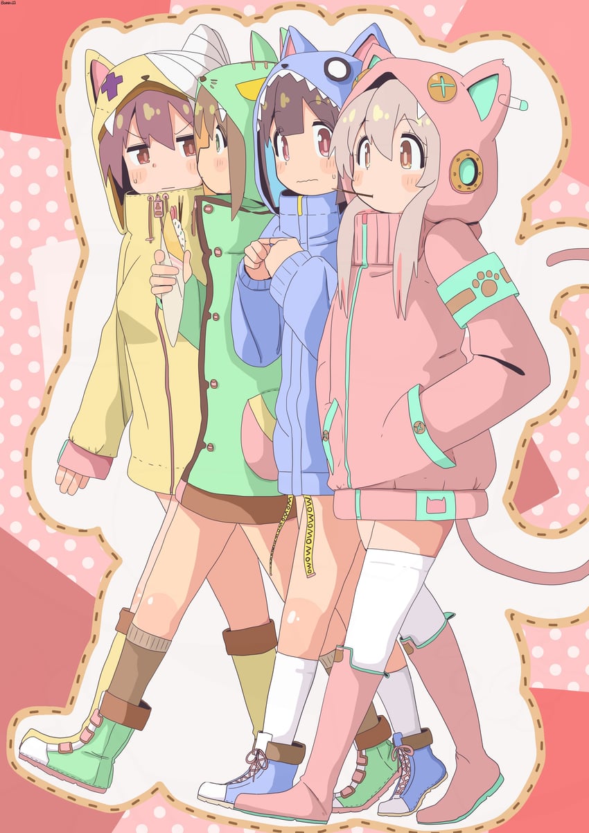 oyama mahiro, hozuki momiji, oka asahi, and murosaki miyo (onii-chan wa oshimai!) drawn by bambi2000line