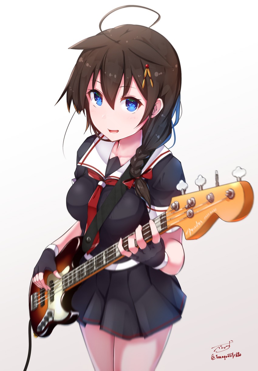 shigure and shigure kai ni (kantai collection) drawn by baileys_(tranquillity650)