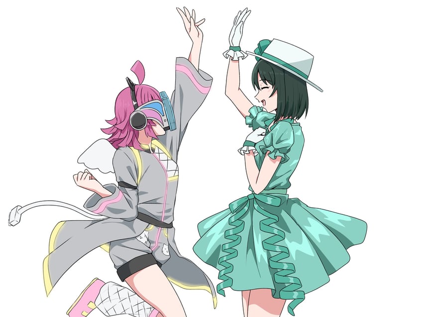 tennoji rina and mifune shioriko (love live! and 1 more) drawn by taiyakippassion