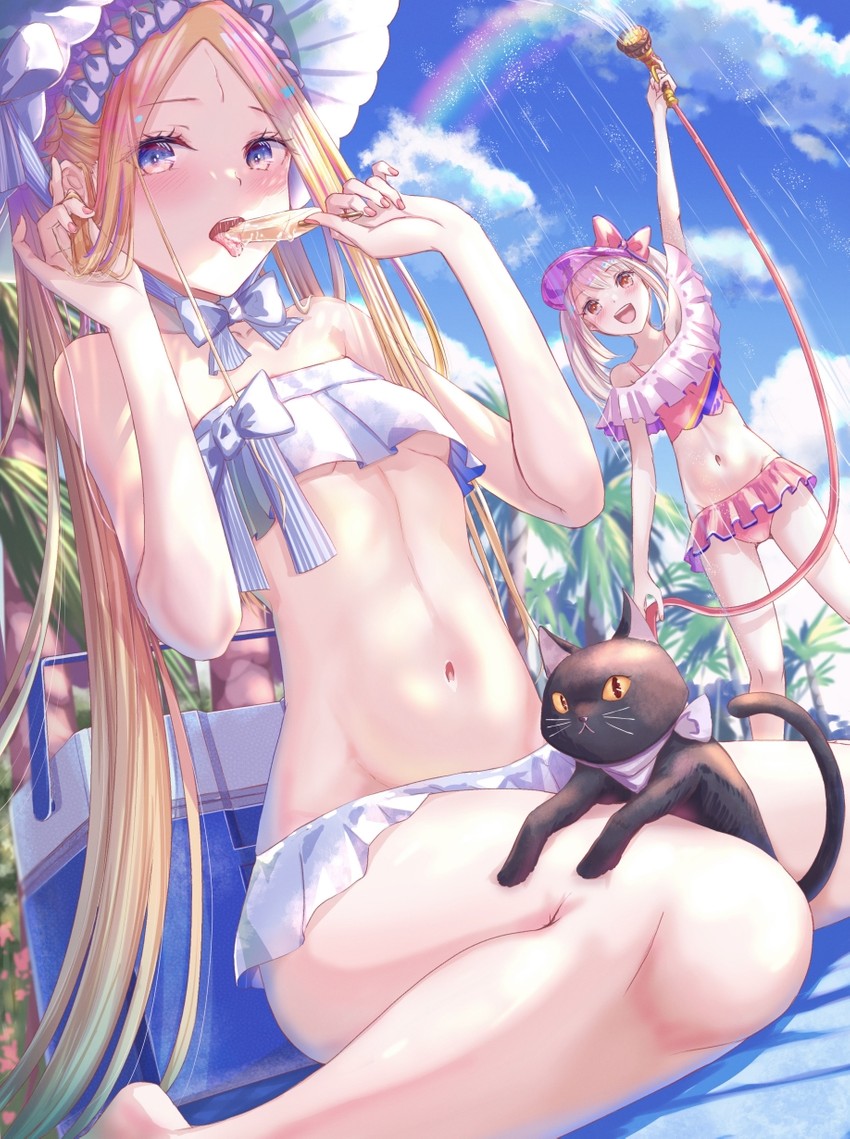abigail williams, illyasviel von einzbern, and nosh (fate and 1 more) drawn by kinomtan