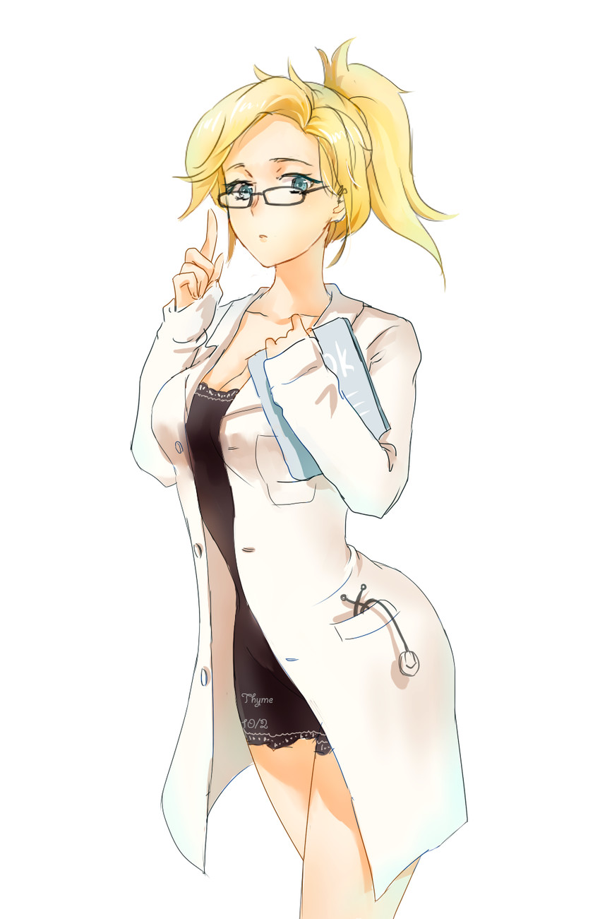 mercy (overwatch and 1 more) drawn by thyme_(4749874974)