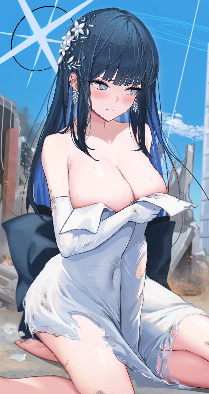 saori (blue archive) drawn by towrituka