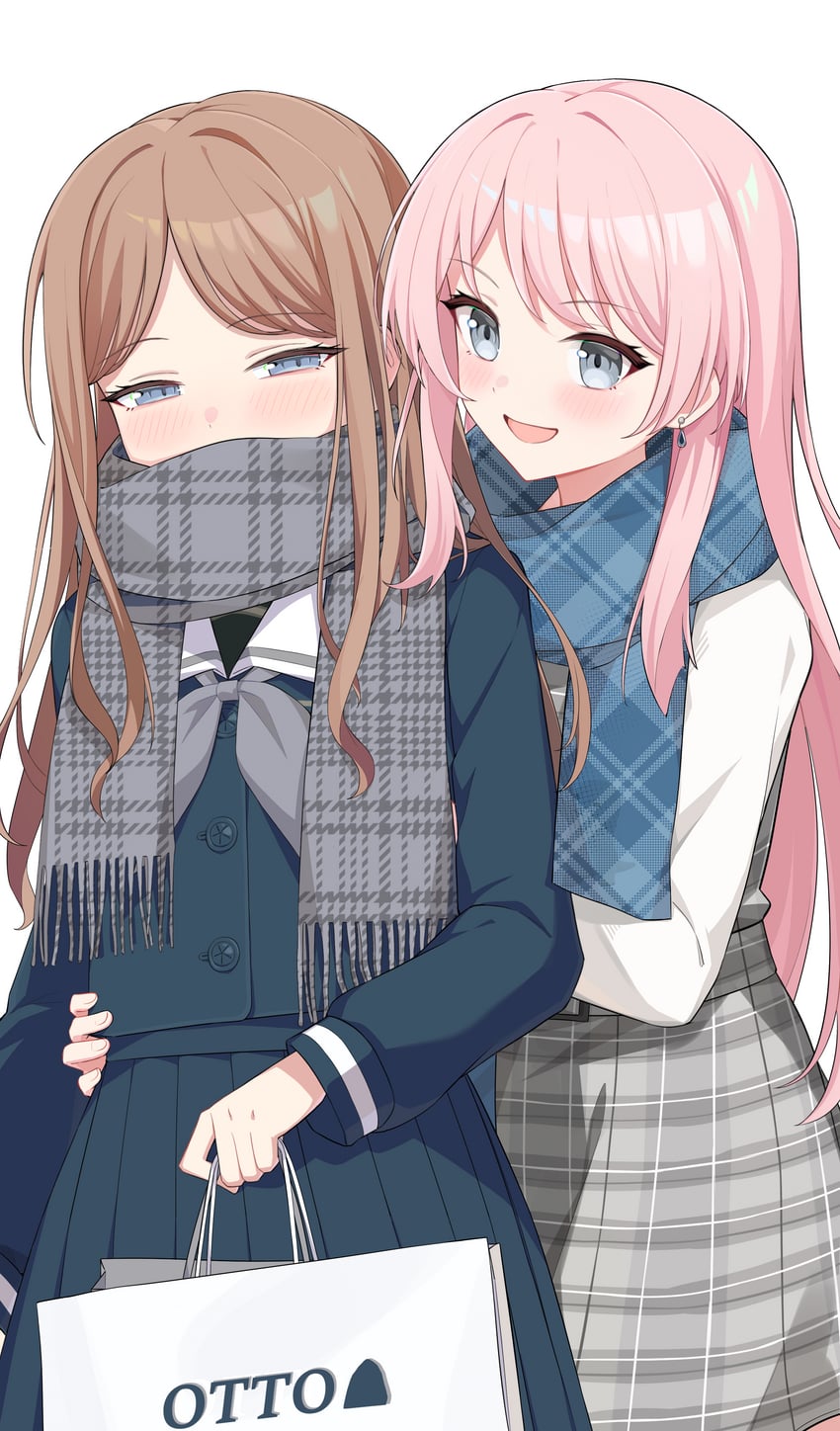 chihaya anon and nagasaki soyo (bang dream! and 1 more) drawn by trigonometric_function