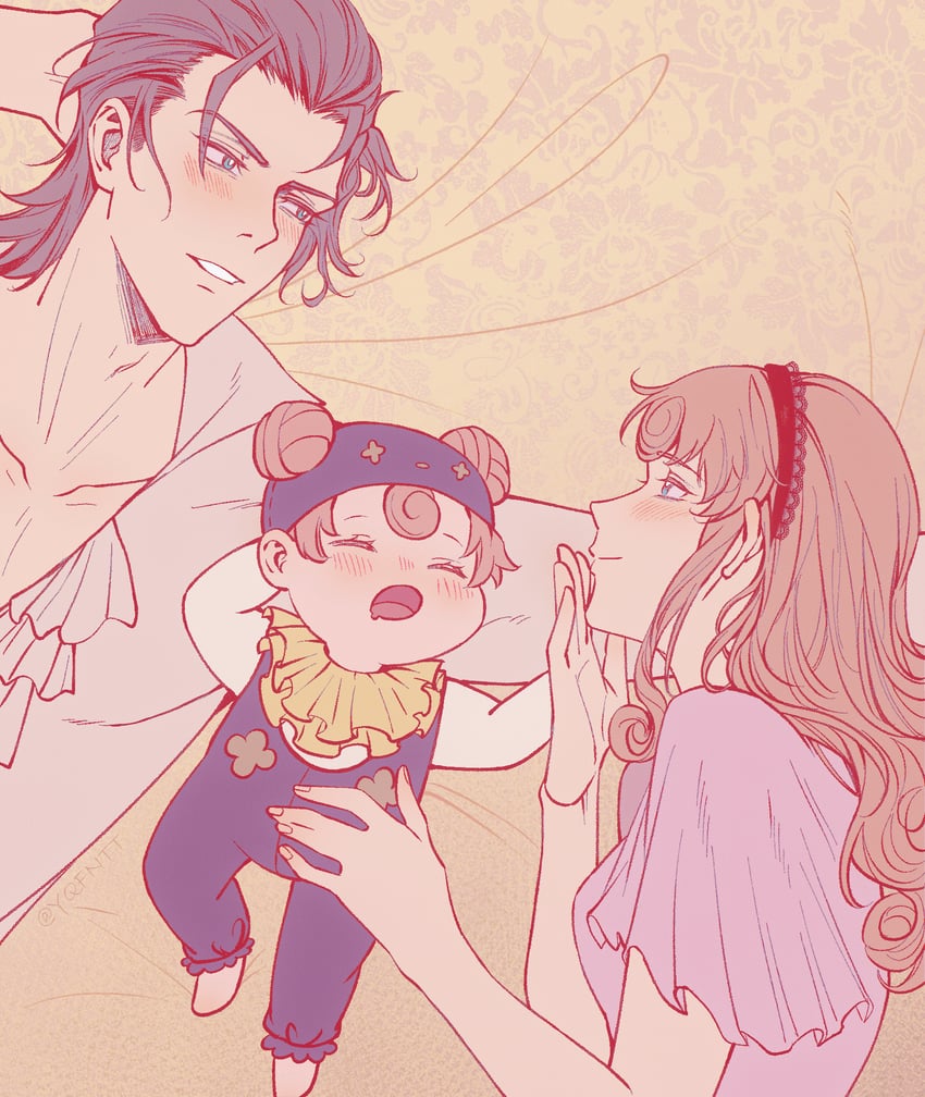 iris wilson, klint van zieks, and lady baskerville (ace attorney and 1 more) drawn by kaze_(yznyttdgs)