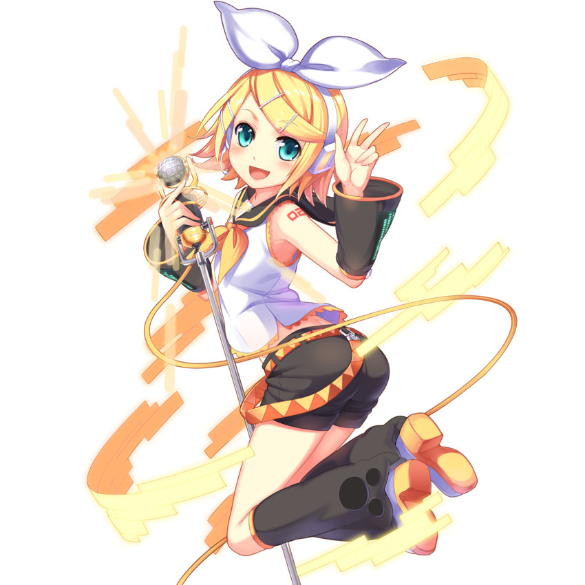 kagamine rin (vocaloid and 1 more) drawn by kuroi_(liar-player)