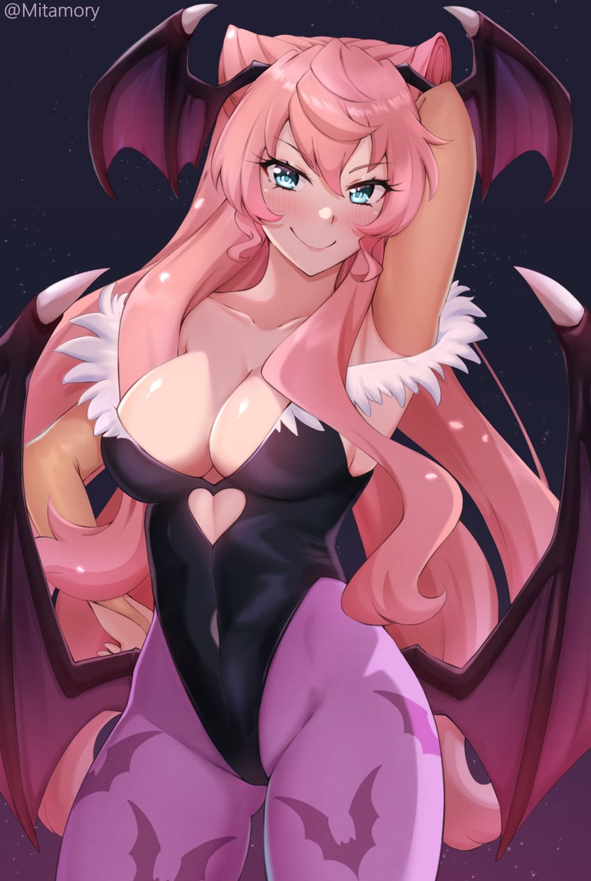 morrigan aensland and maria cadenzavna eve (darkstalkers and 1 more) drawn by mitamory