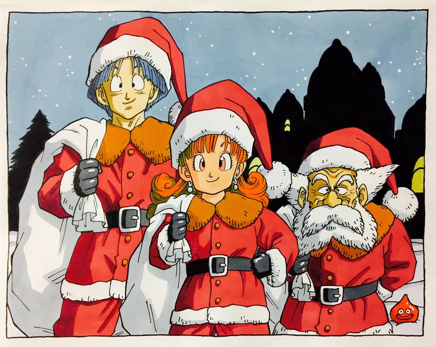 slime, alena, clift, and brey (dragon quest and 1 more) drawn by lee_(dragon_garou)