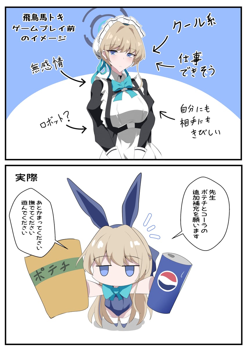 toki (blue archive and 1 more) drawn by ice_choco_maker