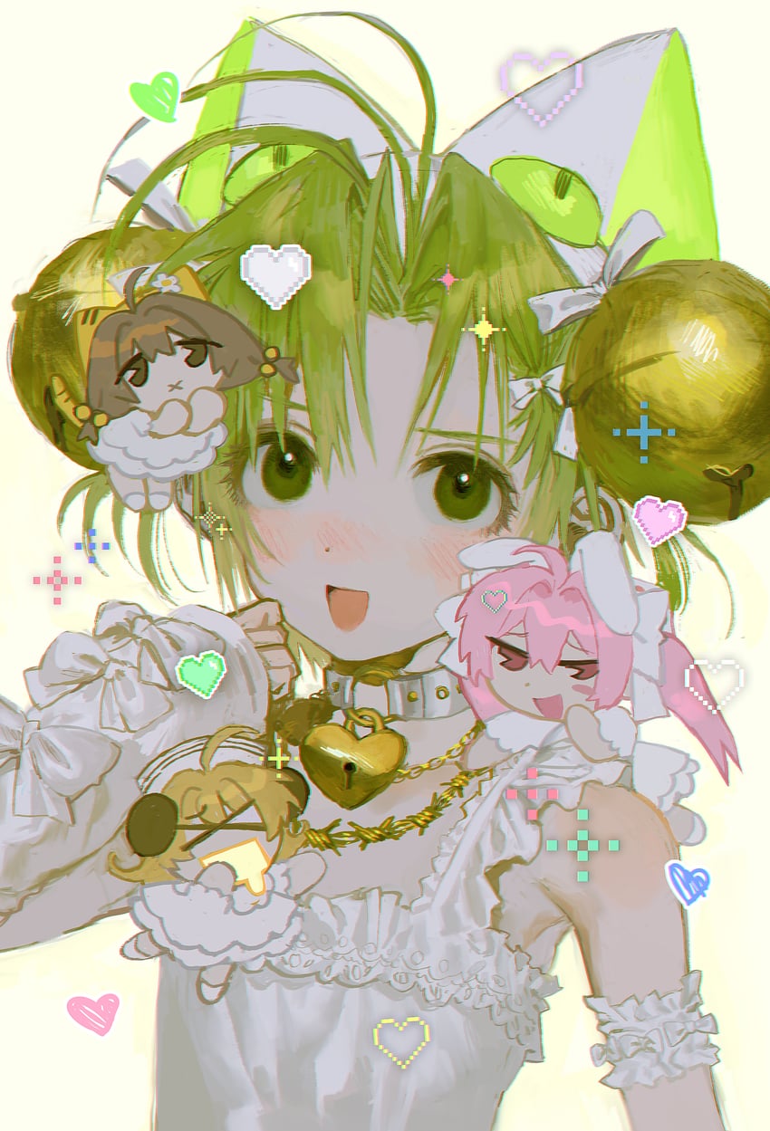 usada hikaru, dejiko, puchiko, and piyoko (di gi charat) drawn by yatatashira