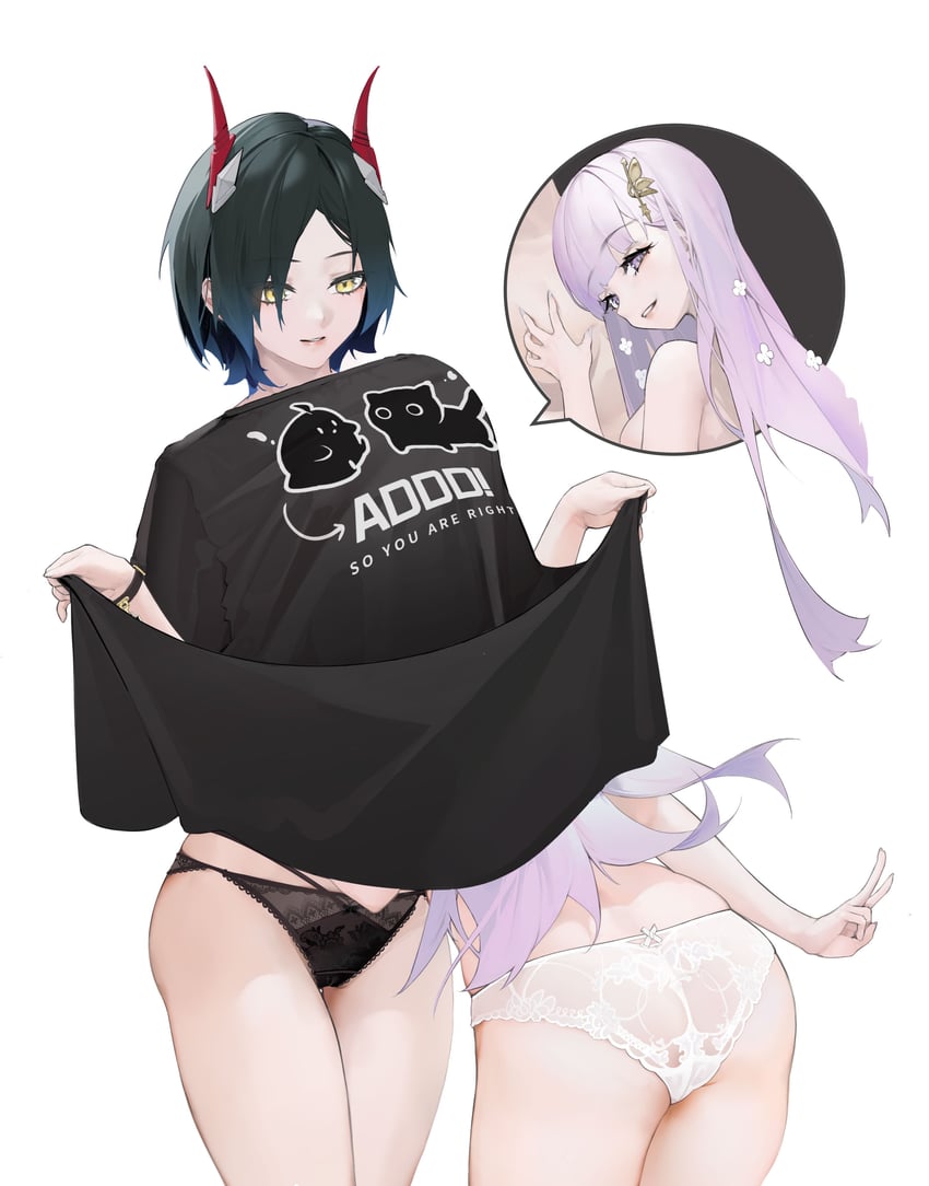 ulrich von hutten and plymouth (azur lane) drawn by nanonuo