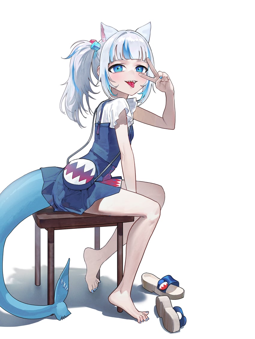 gawr gura (hololive and 1 more) drawn by ghdwid
