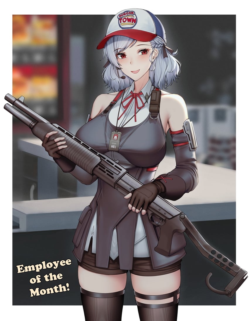 spas-12 and sabrina (girls' frontline and 3 more) drawn by kitsune_udon_(qtsuneudon)