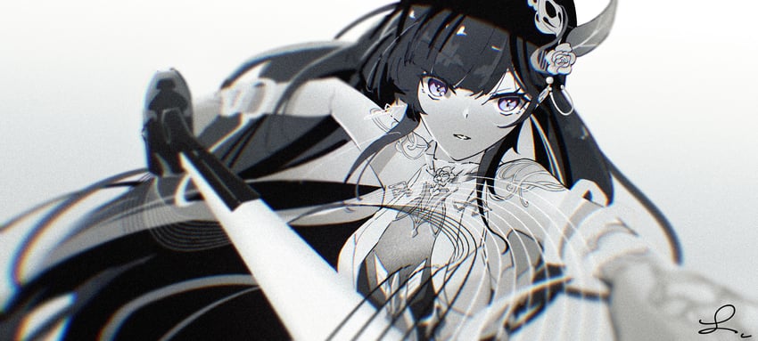 selena and selena: pianissimo (punishing: gray raven) drawn by puyuyan