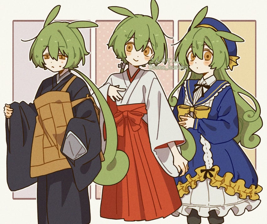 zundamon (voiceroid and 1 more) drawn by corn_kuten