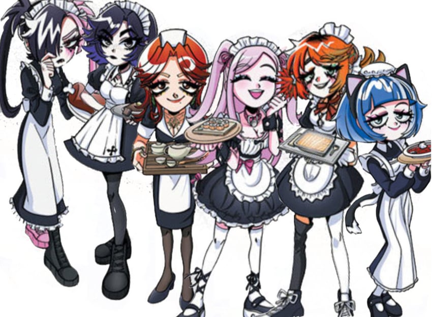 ksyusha, alice, nastya, kira, liza, and 1 more (alt-girl for skuf)