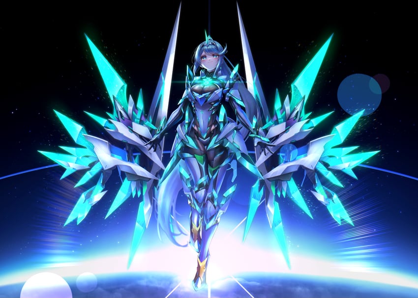pneuma (xenoblade chronicles and 1 more) drawn by hakusai_(hksicabb)