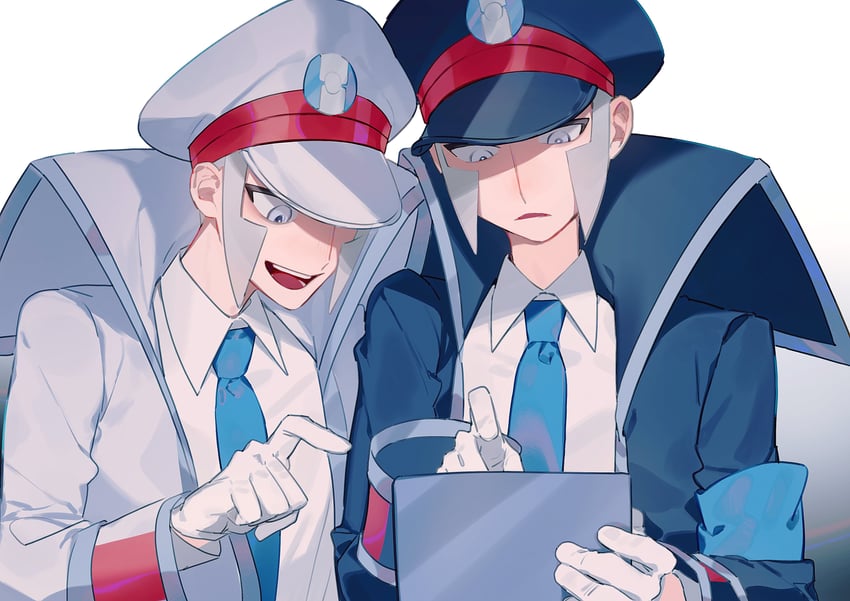 ingo and emmet (pokemon and 1 more) drawn by ccf2q