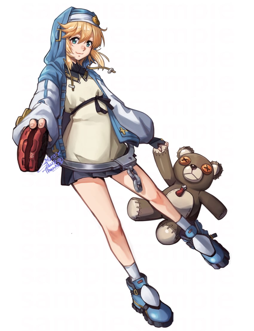 bridget and roger (guilty gear and 1 more) drawn by miura_hajime