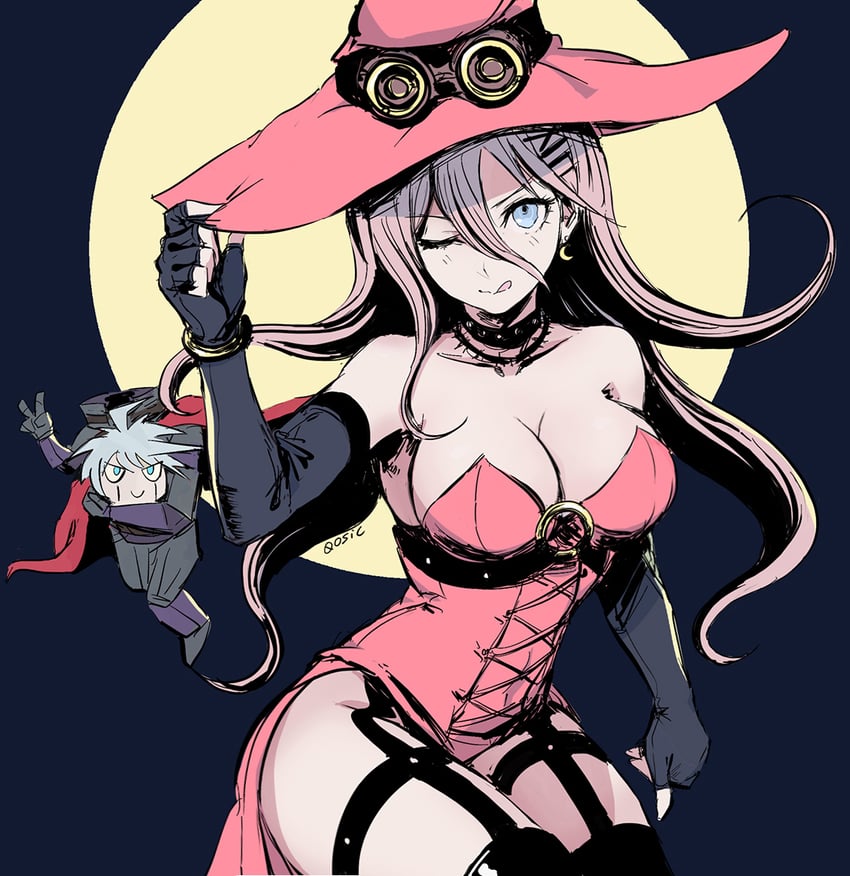 iruma miu and k1-b0 (danganronpa and 1 more) drawn by qosic