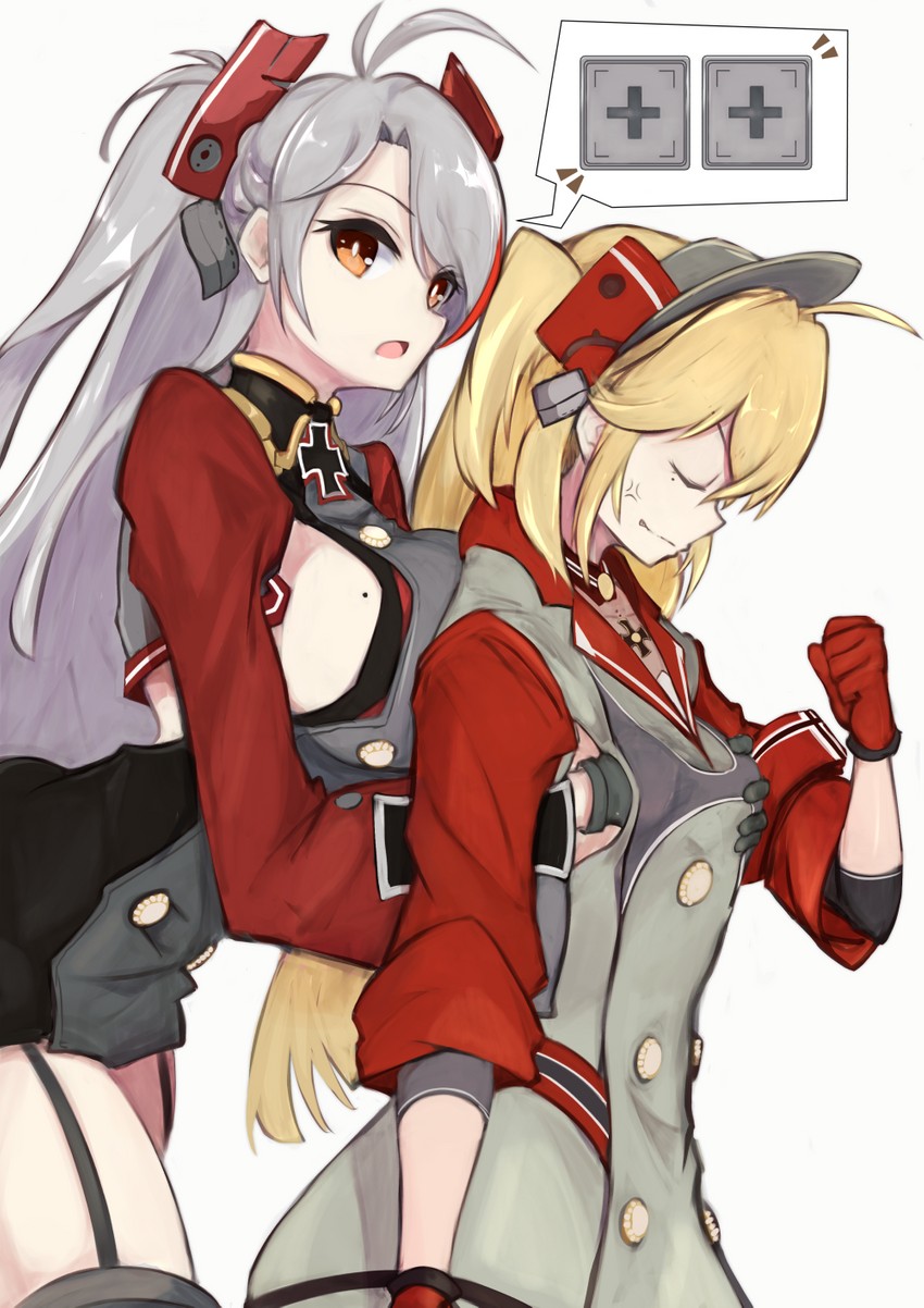 prinz eugen and admiral hipper (azur lane) drawn by marshall_k