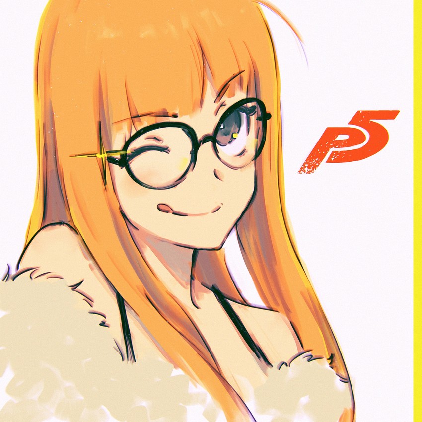 sakura futaba (persona and 1 more) drawn by jinkkap