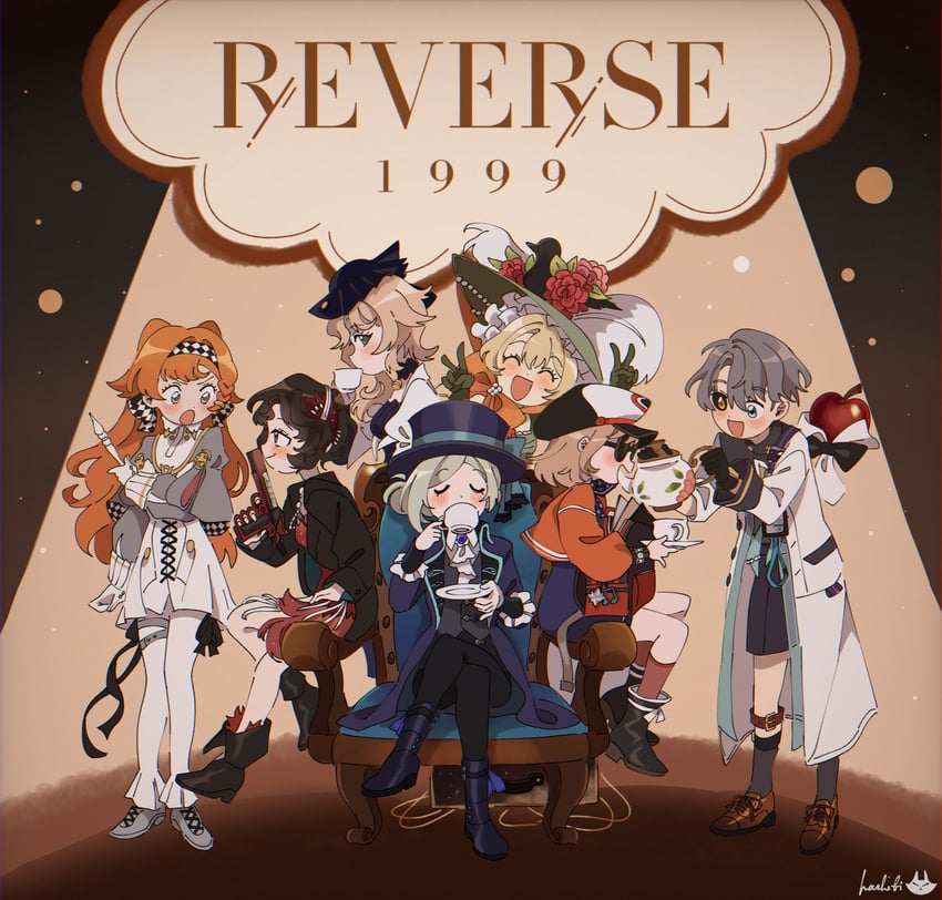 vertin, sonetto, regulus, schneider, apple, and 3 more (reverse:1999) drawn by hashibi_(noyasakihashibi)