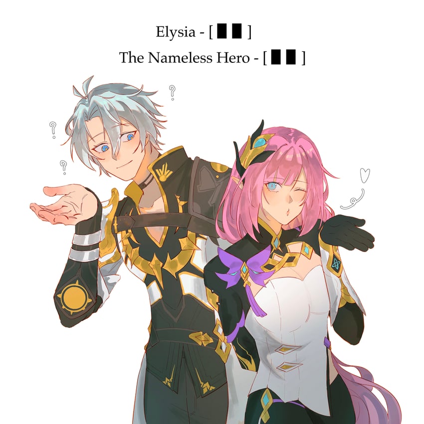 elysia and phainon (honkai and 2 more) drawn by imtrying442639