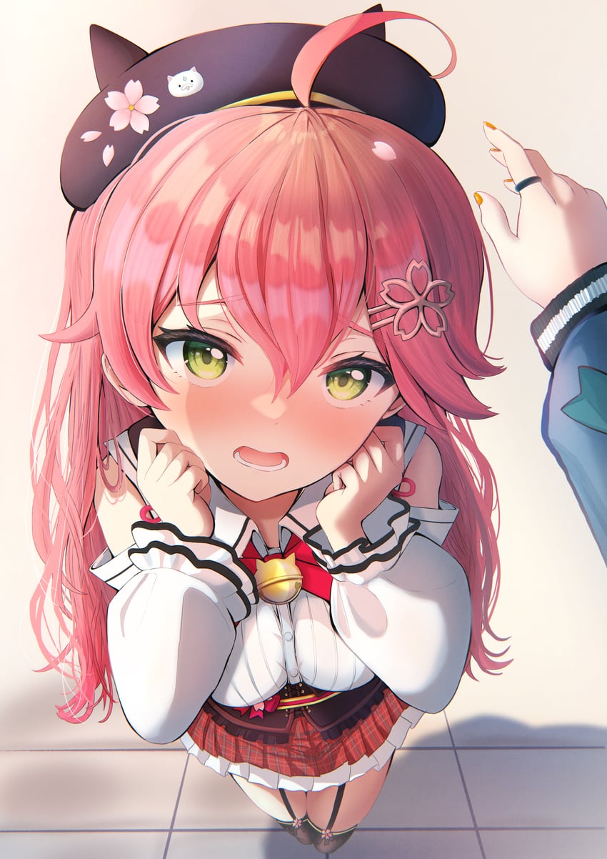 hoshimachi suisei, sakura miko, and 35p (hololive) drawn by terra_bose