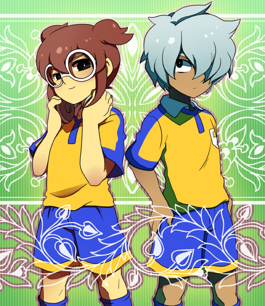 kurama norihito and hayami tsurumasa (inazuma eleven and 1 more) drawn by oddnoise