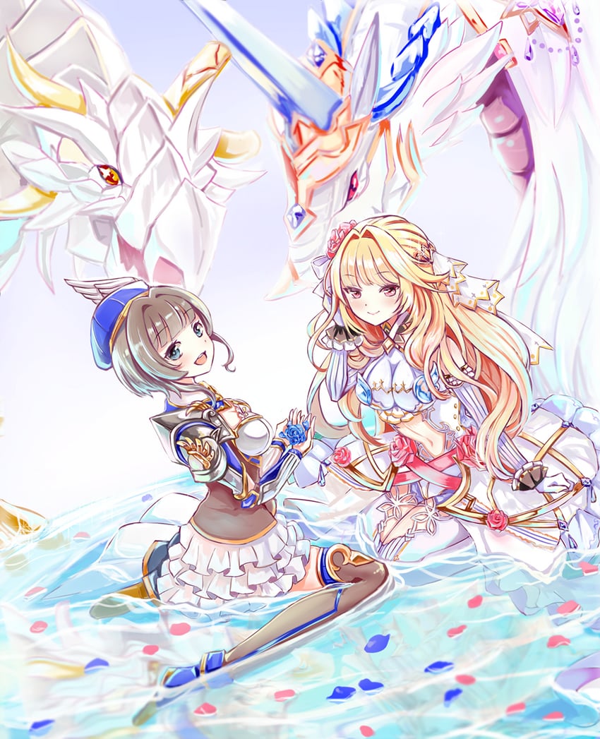 excellia cruz and sierra (shironeko project) drawn by ari_(aland353)