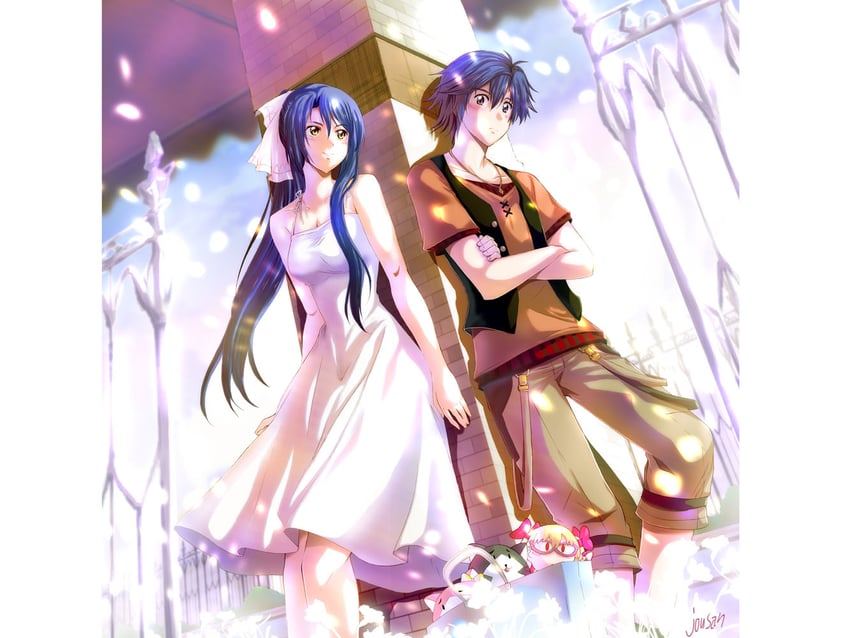 rean schwarzer, alisa reinford, laura s. arseid, and mishy (eiyuu densetsu and 2 more) drawn by xiacheng_tatsuya