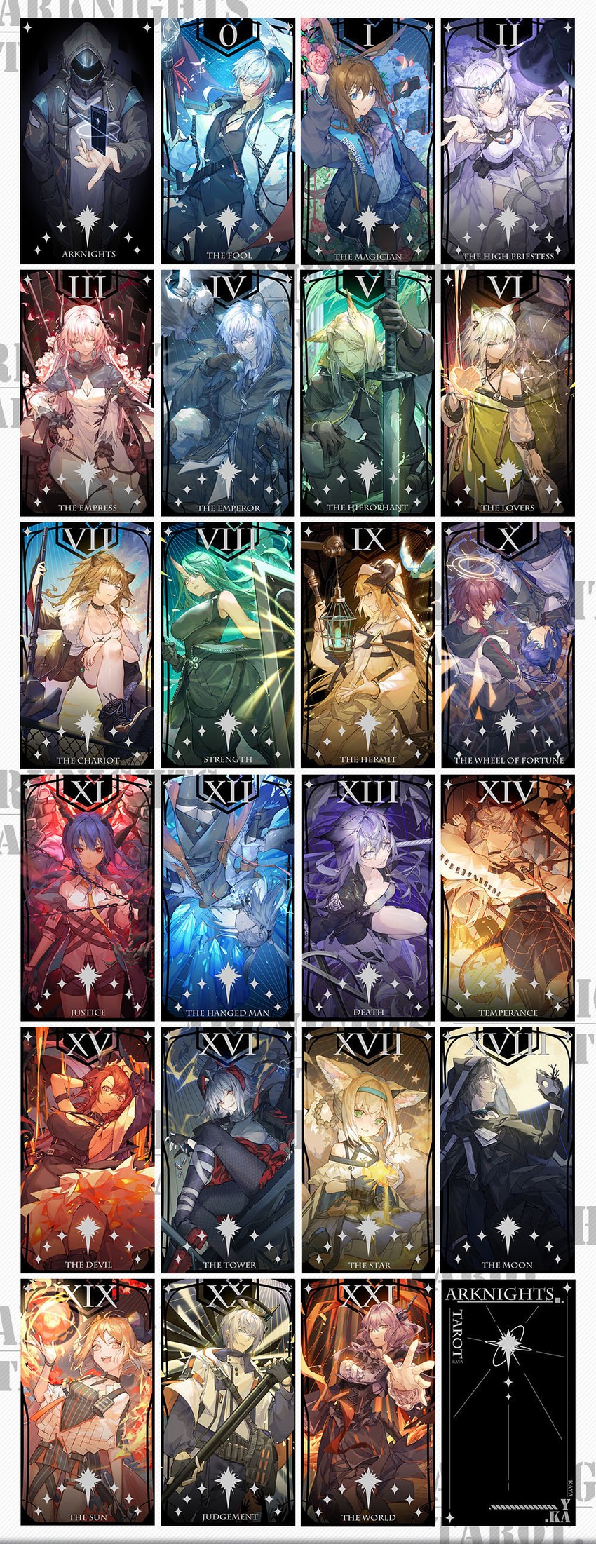 doctor, amiya, lappland, suzuran, kal'tsit, and 19 more (arknights) drawn by kotatsu_kaya