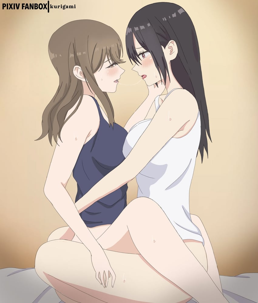hanyuu mayuri and eri (2.5 jigen no ririsa) drawn by kurigamikun