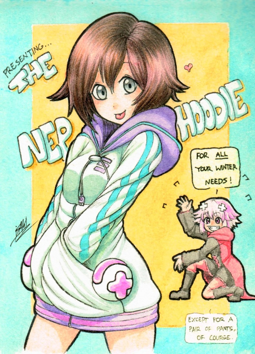ruby rose and neptune (neptune and 1 more) drawn by isaki_tanaka